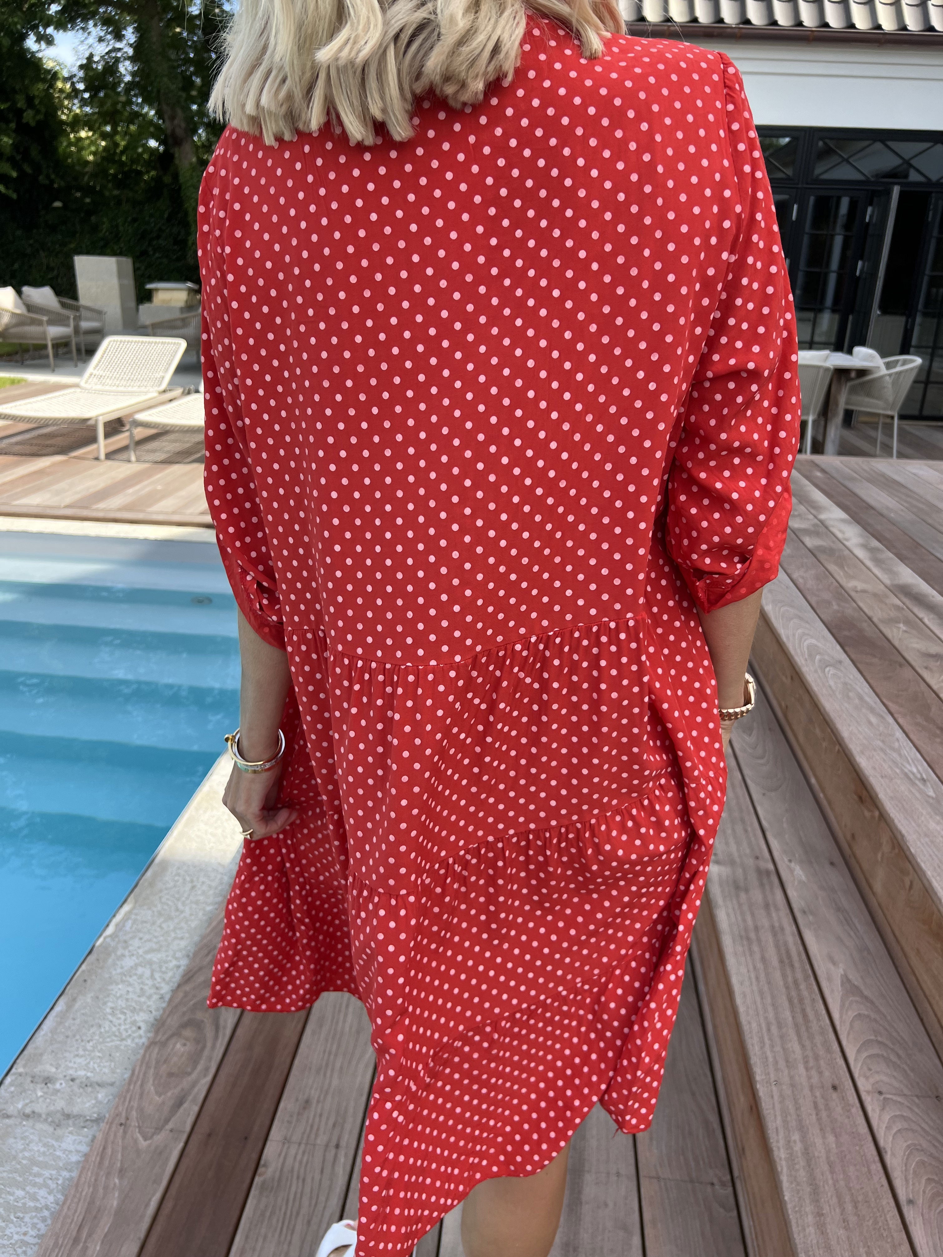 Dotti Short - Kort kjole med lag på lag look i viskose